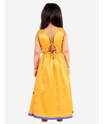 Yellow Mirror Shimmer Lehenga Choli 4