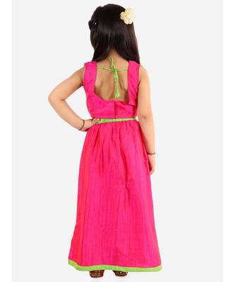 Rani Pink Mirror Bells Lehenga Choli 4