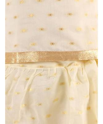 White Gold Weave Jacquard White Pavda Pattu 4