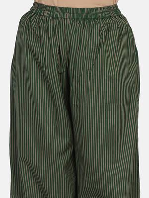 Green Printed Kurta And Bottom 10