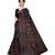 Black Khadi Printed Saree with Blouse Piece