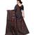 Black Khadi Printed Saree with Blouse Piece