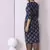 INDIGO PRINTED KURTA AND BOTTOM