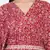 MAROON PRINTED KAFTAN WITH EMBROIDERED BELT