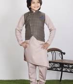 Ethnic Wear Kurta Pyjama with Waist Coat Jacket for Kids and Boys