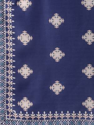 Blue Color Floral Designed Printed Lehenga Choli With Dupatta 3