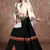 Black gujarati gamthi hand embroidered taffeta silk navratri festival lehenga collection