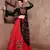 Red Gujarati Gamthi Hand Embroidered Cotton Indian Traditional Dandiya Raas Garba Semi Stitched Navratri Lehenga