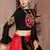 Red gujarati gamthi hand embroidered cotton indian traditional dandiya raas garba semi stitched navratri lehenga