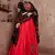 Red gujarati gamthi hand embroidered cotton indian traditional dandiya raas garba semi stitched navratri lehenga