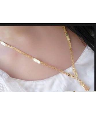 Yellow gold_plated Brass set of   pcs chain 1