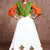 White gujarati gamthi hand embroidered cotton chaniya choli for navratri
