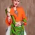 White gujarati gamthi hand embroidered cotton chaniya choli for navratri