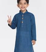  Handloom Blue Kurta