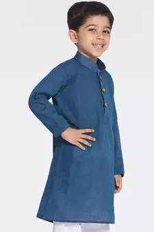  Handloom Blue Kurta