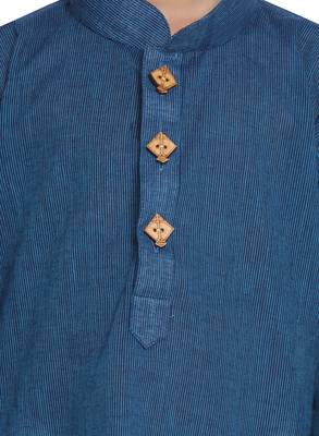  Handloom Blue Kurta 3