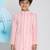 Pink embroidered pure cotton boys-kurta