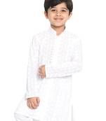  Boys' Chikankari White Kurta