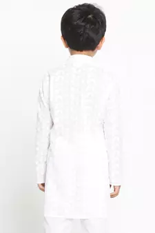  Boys' Chikankari White Kurta