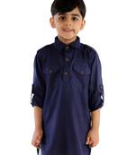  Pathani Blue Kurta