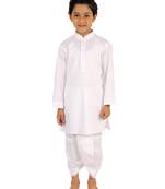  White Kurta And Dhoti Set