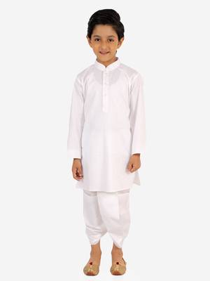  White Kurta And Dhoti Set 2