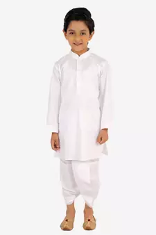  White Kurta And Dhoti Set