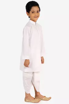  White Kurta And Dhoti Set