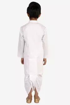  White Kurta And Dhoti Set