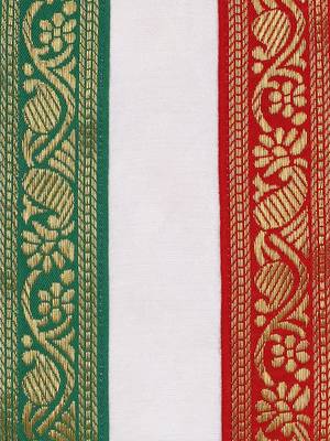 Boys Cream Cotton Blend Kurta Dhoti And Dupatta 5