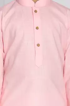  Pink And White Kurta Pyjama Set