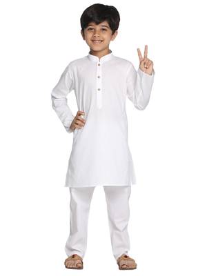  White Kurta Pyjama Set 1