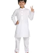  White Kurta Pyjama Set
