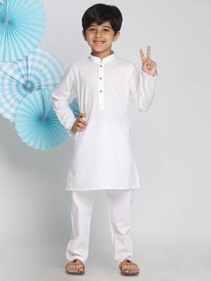  White Kurta Pyjama Set 2