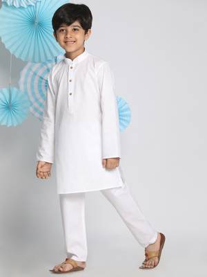  White Kurta Pyjama Set 3