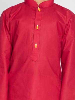  Maroon And White Kurta Pyjama Set 5