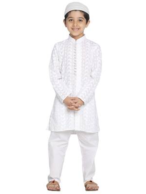  White Kurta Pyjama Set 2