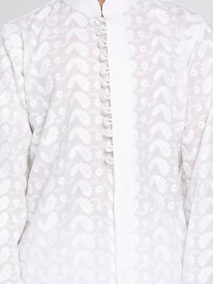  White Kurta Pyjama Set 5