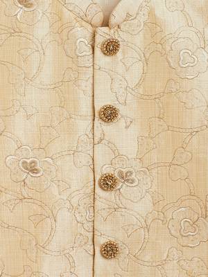 Boys' Beige Nehru Jacket 3