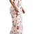 White printed georgette saree with blouse