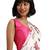 White printed georgette saree with blouse