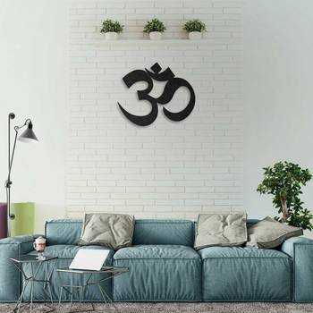 Vaquita OM WALL FRAME RELIGIOUS HOME TEMPLE DECOR 16 INCH BY 14 INCH Decorative Showpiece -  3