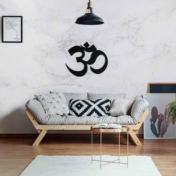 Vaquita OM WALL FRAME RELIGIOUS HOME TEMPLE DECOR 16 INCH BY 14 INCH Decorative Showpiece -  4