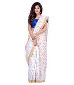Multicolor hand woven cotton saree 