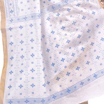 Multicolor hand woven cotton saree  4