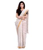 Multicolor hand woven cotton saree 