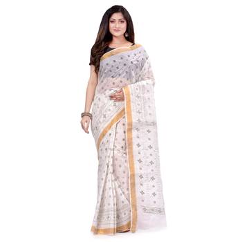 Multicolor hand woven cotton saree  5
