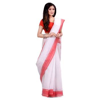 Multicolor hand woven cotton saree  1