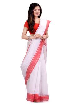 Multicolor hand woven cotton saree 