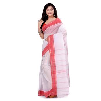 Multicolor hand woven cotton saree  3